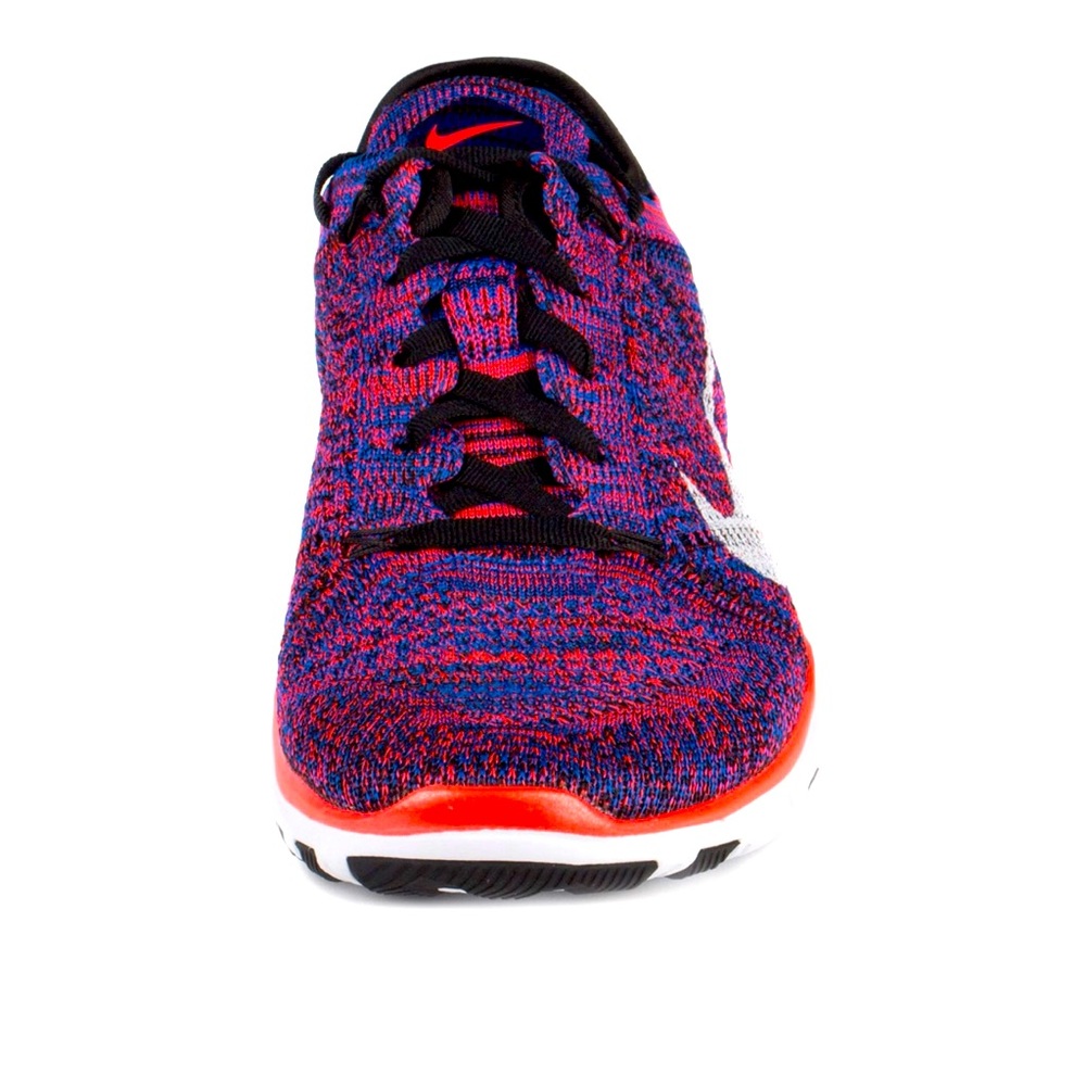 Nike Womens WMNS Free TR Flynkit Black/White/Racer Blue-Crimson 718785-002 - Picture 1 of 10